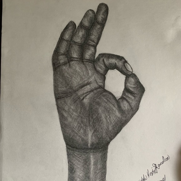 Graphite hand drawing original - Picture 2 of 2